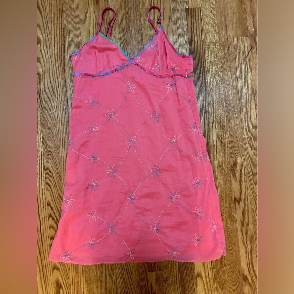 Y2K Embroidered Casual Mini Dress
